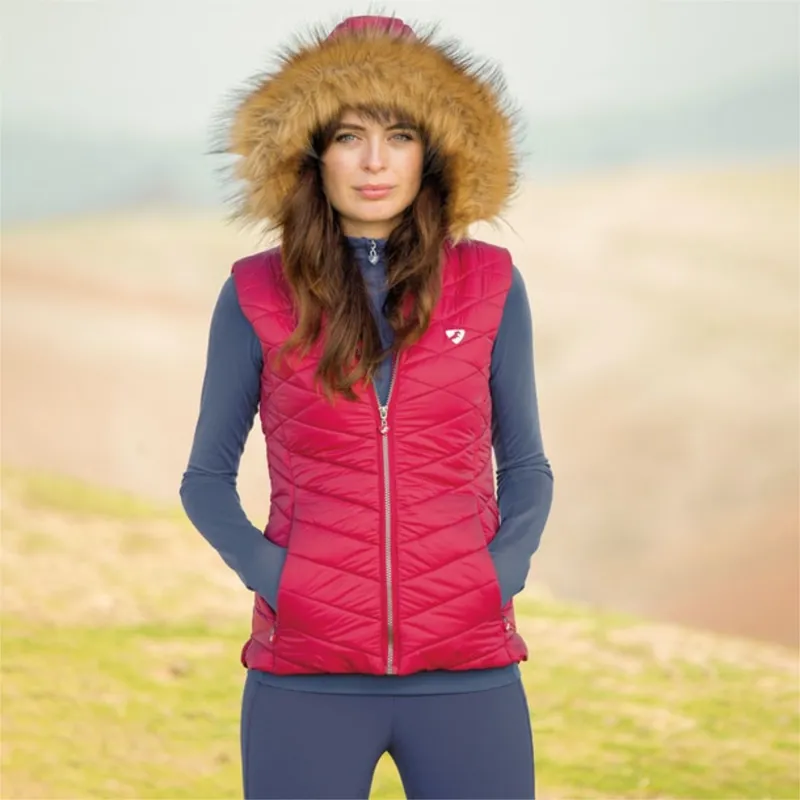 Aubrion Ladies Cinder Gilet - Red